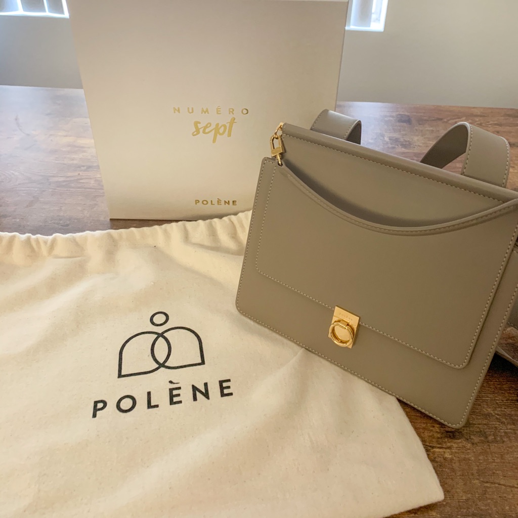 Polene Numero Sept Number Seven Taupe bag handbag